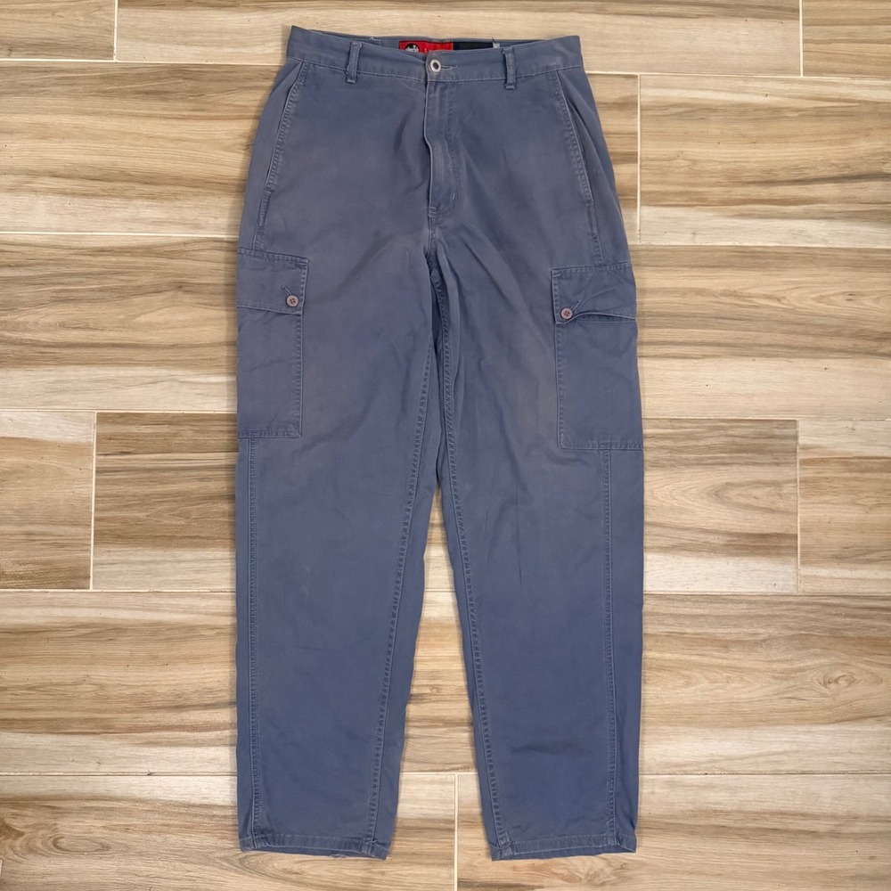 Vintage Levis SilverTab Loose Cargo Pants Blue Gray 32x32 Mens Baggy Workwear